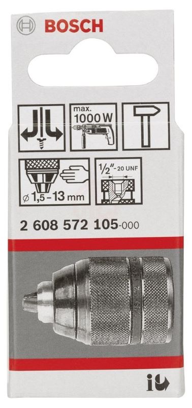 Bosch Anahtarsız Mandren 1/2 İnç - 20 UNF Ø1,5-13 mm V3 