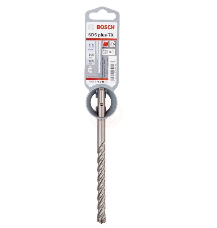 - Bosch SDS Plus-7X Kırıcı Delici Uç 11,0x165 mm (1 Adet) 