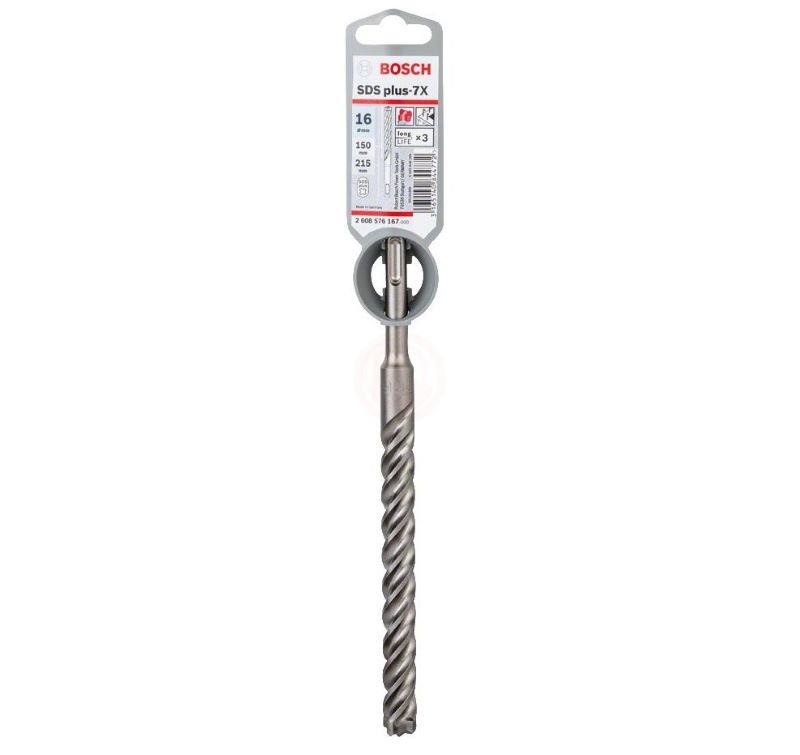 - Bosch SDS Plus-7X Kırıcı Delici Uç 16,0x215 mm (1 Adet) 