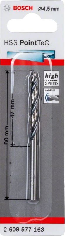 Bosch Metal Matkap Ucu HSS PointTeQ (DIN 338) 4,5 mm (1 Adet) 