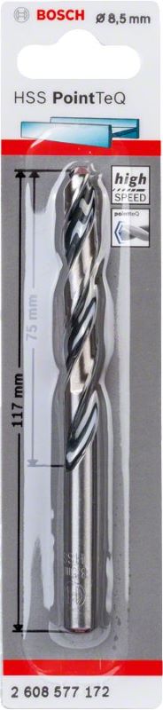Bosch Metal Matkap Ucu HSS PointTeQ (DIN 338) 8,5 mm (1 Adet) 
