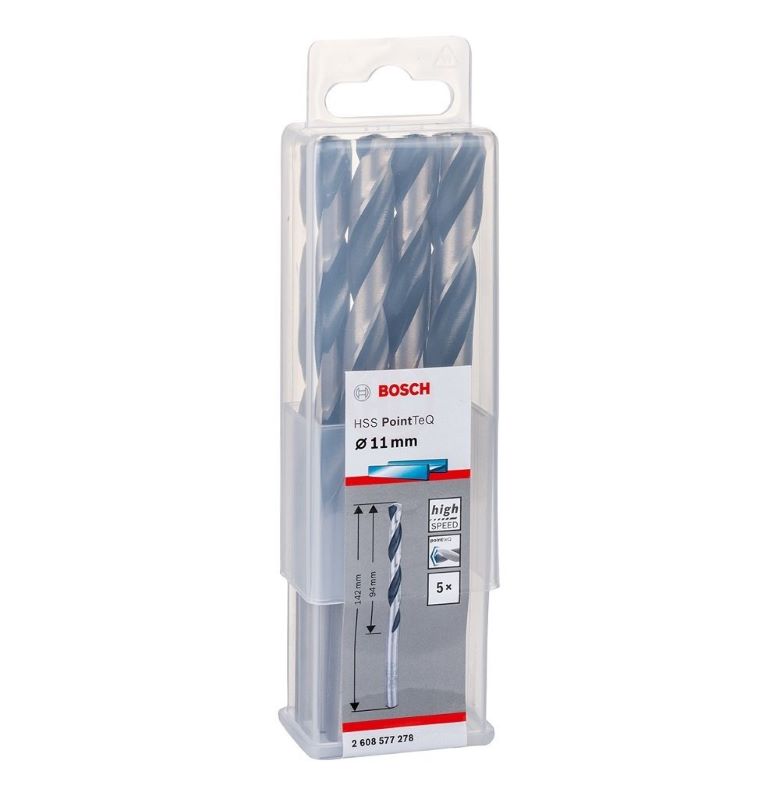 Bosch Metal Matkap Ucu HSS PointTeQ (DIN 338) 11,0 mm (5 Adet) 