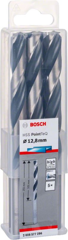 Bosch Metal Matkap Ucu HSS PointTeQ (DIN 338) 12,8 mm (5 Adet) 