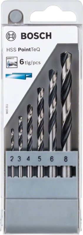 Bosch Metal Matkap Ucu HSS PointTeQ Set (6 Parça) 