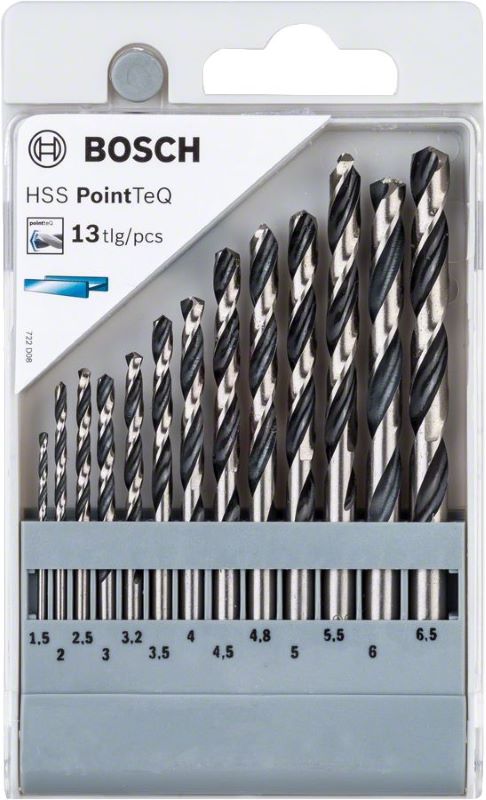 Bosch Metal Matkap Ucu HSS PointTeQ Set (13 Parça) 