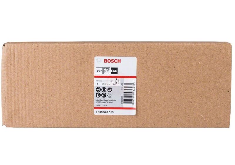Bosch SDS Plus Eco Yassı Keski 250x20 mm (10 Adet) 
