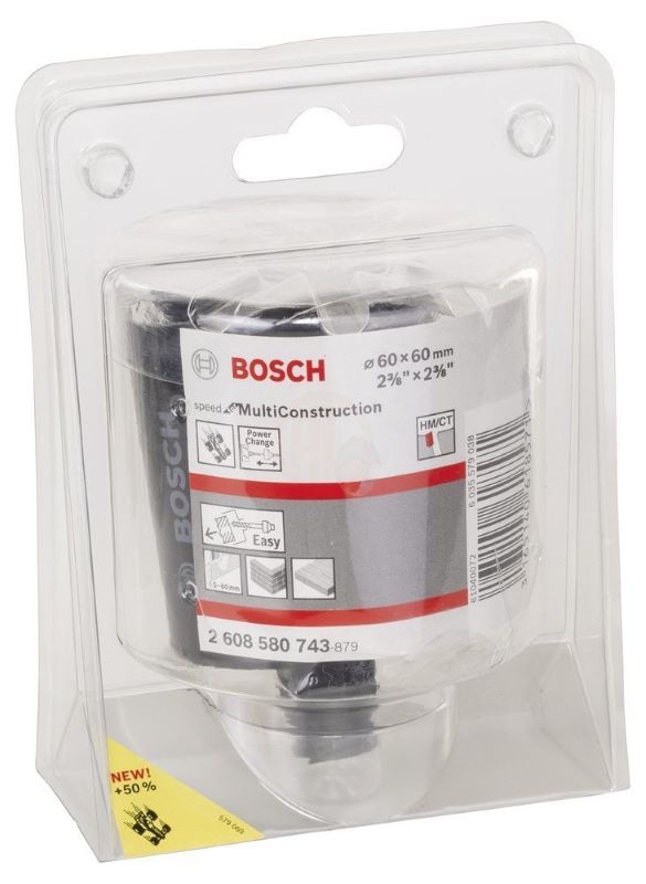- Bosch Speed For MultiConstruction Delik Açma Testeresi 60 mm 