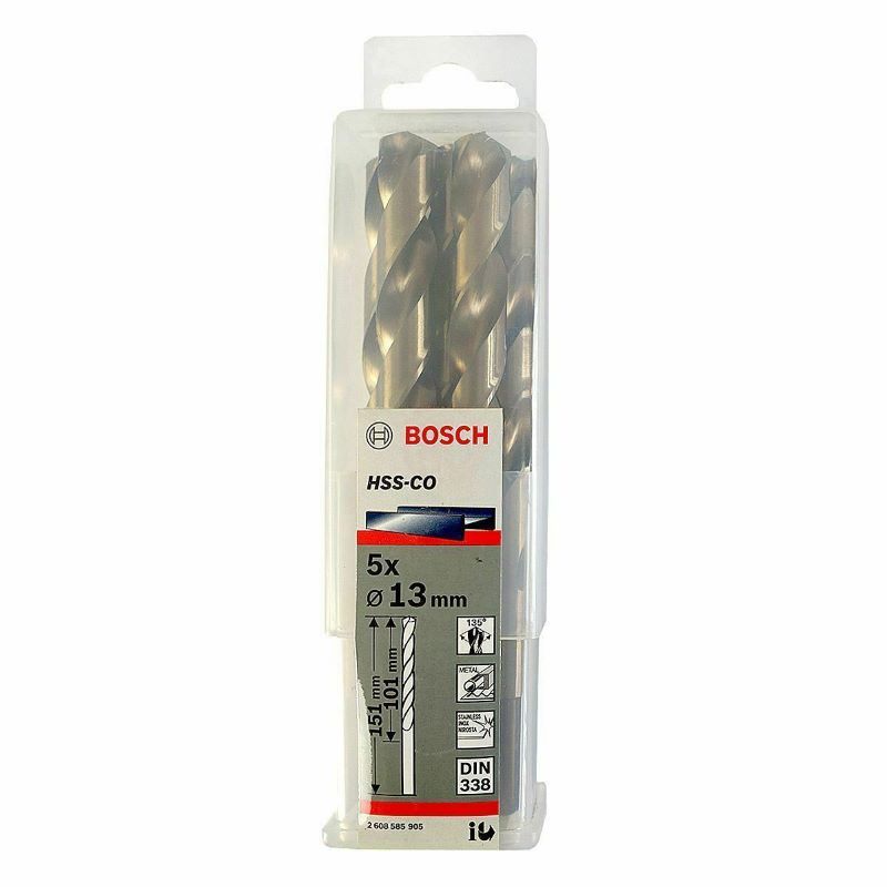 Bosch Metal Matkap Ucu HSS-Co DIN 338 (Altın) 13,0x151 mm (5 Adet) 