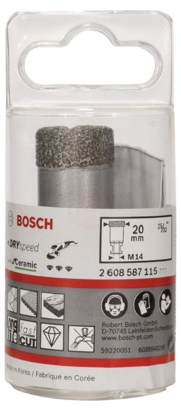 Bosch Kuru Elmas Delici Uç DrySpeed Best For Ceramic 20x35 mm 
