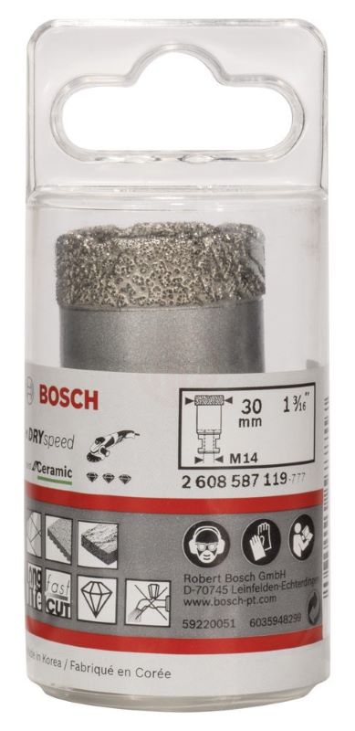 Bosch Kuru Elmas Delici Uç DrySpeed Best For Ceramic 30x35 mm 