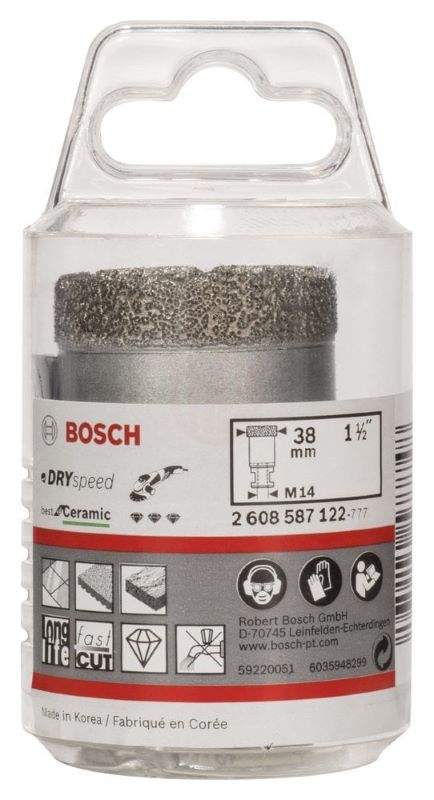 Bosch Kuru Elmas Delici Uç DrySpeed Best For Ceramic 38x35 mm 