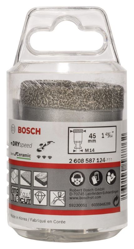 Bosch Kuru Elmas Delici Uç DrySpeed Best For Ceramic 45x35 mm 