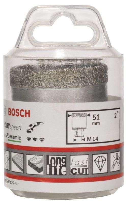 Bosch Kuru Elmas Delici Uç DrySpeed Best For Ceramic 51x35 mm 