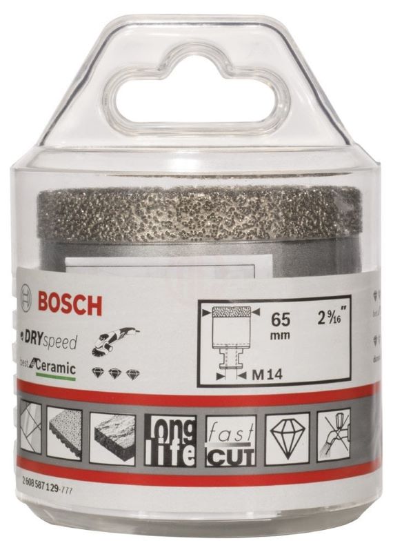 Bosch Kuru Elmas Delici Uç DrySpeed Best For Ceramic 65x35 mm 