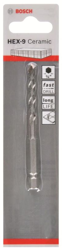 - Bosch Seramik Matkap Ucu HEX-9 Ceramic Tile 10,0x90 mm 