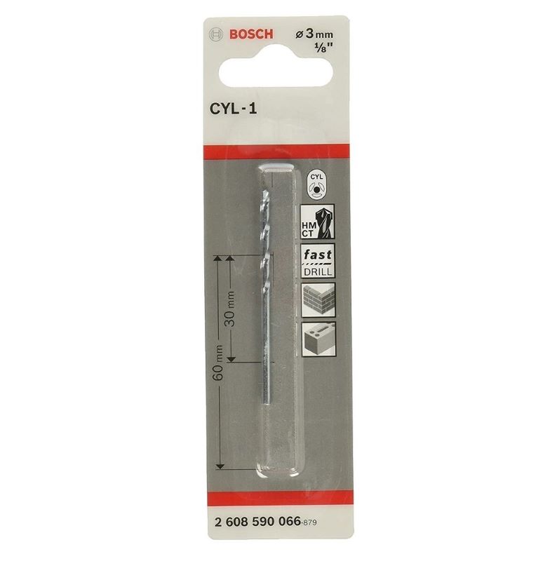 Bosch Taş Matkap Ucu CYL-1 Impact 3x60 mm 