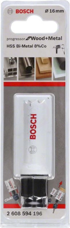 Bosch Progressor Metal ve Ahşap Delik Açma Testeresi 16 mm 
