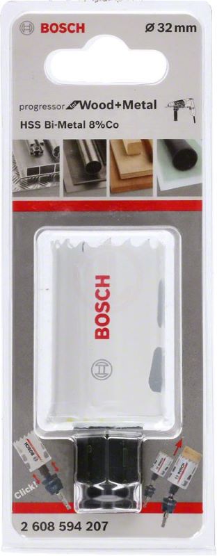 Bosch Progressor Metal ve Ahşap Delik Açma Testeresi 32 mm 