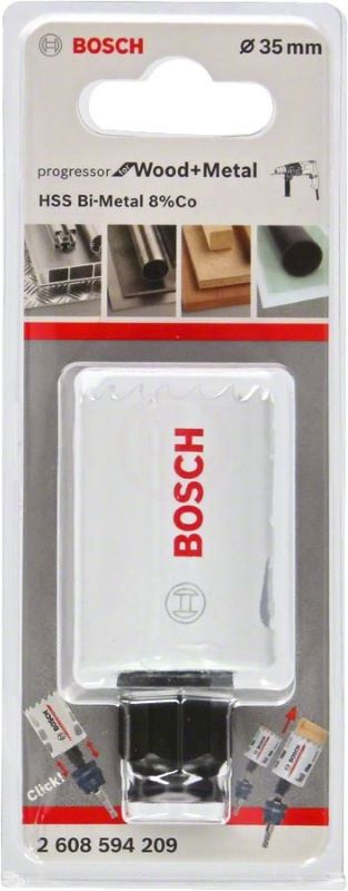 Bosch Progressor Metal ve Ahşap Delik Açma Testeresi 35 mm 