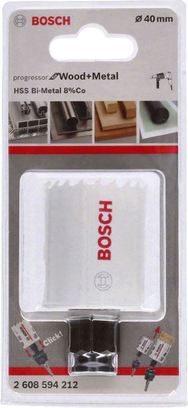 Bosch Progressor Metal ve Ahşap Delik Açma Testeresi 40 mm 