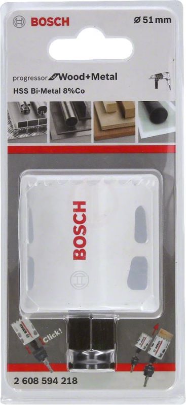 Bosch Progressor Metal ve Ahşap Delik Açma Testeresi 51 mm 