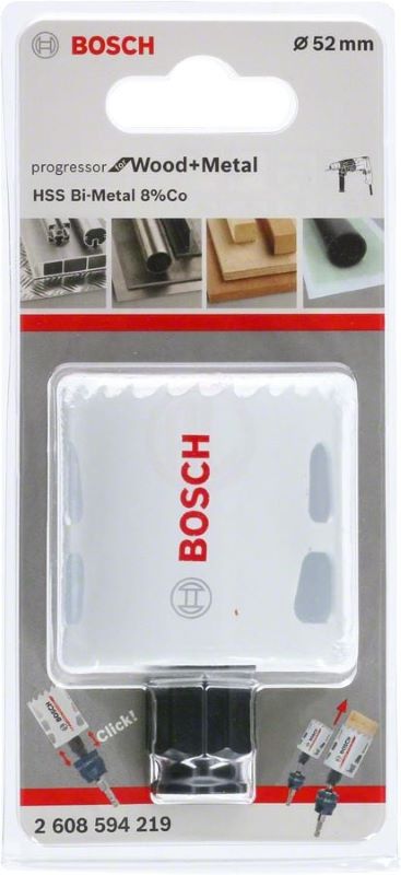 Bosch Progressor Metal ve Ahşap Delik Açma Testeresi 52 mm 