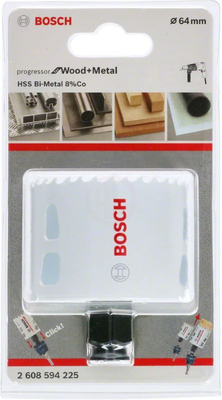 Bosch Progressor Metal ve Ahşap Delik Açma Testeresi 64 mm 