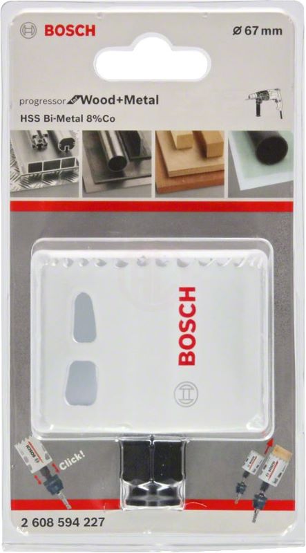 Bosch Progressor Metal ve Ahşap Delik Açma Testeresi 67 mm 