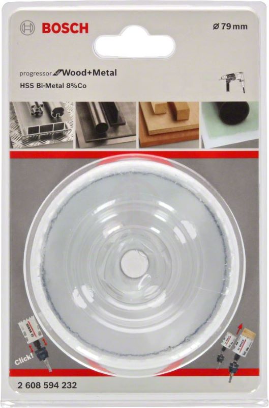 Bosch Progressor Metal ve Ahşap Delik Açma Testeresi 79 mm 