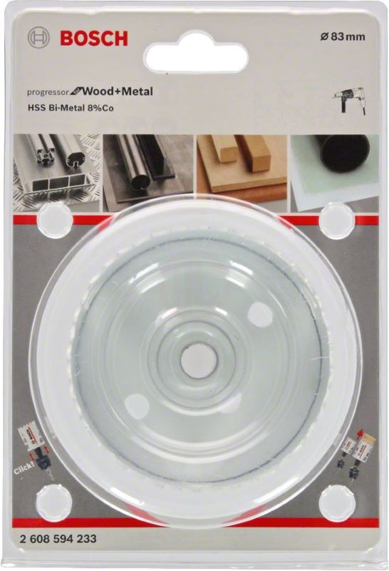 Bosch Progressor Metal ve Ahşap Delik Açma Testeresi 83 mm 
