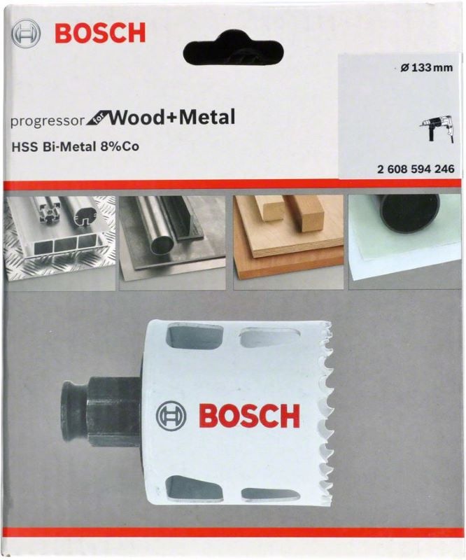 Bosch Progressor Metal ve Ahşap Delik Açma Testeresi 133 mm 
