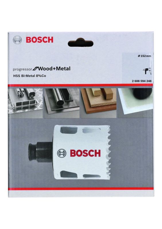 Bosch Progressor Metal ve Ahşap Delik Açma Testeresi 152 mm 