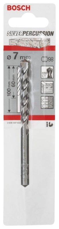 Bosch Beton Matkap Ucu CYL-3 Silver Percussion 7x100 mm 