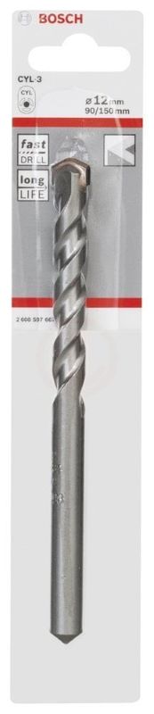 Bosch Beton Matkap Ucu CYL-3 Silver Percussion 12x150 mm 