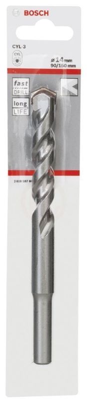 Bosch Beton Matkap Ucu CYL-3 Silver Percussion 14x150 mm 