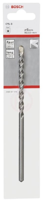 Bosch Beton Matkap Ucu CYL-3 Silver Percussion 6x150 mm 