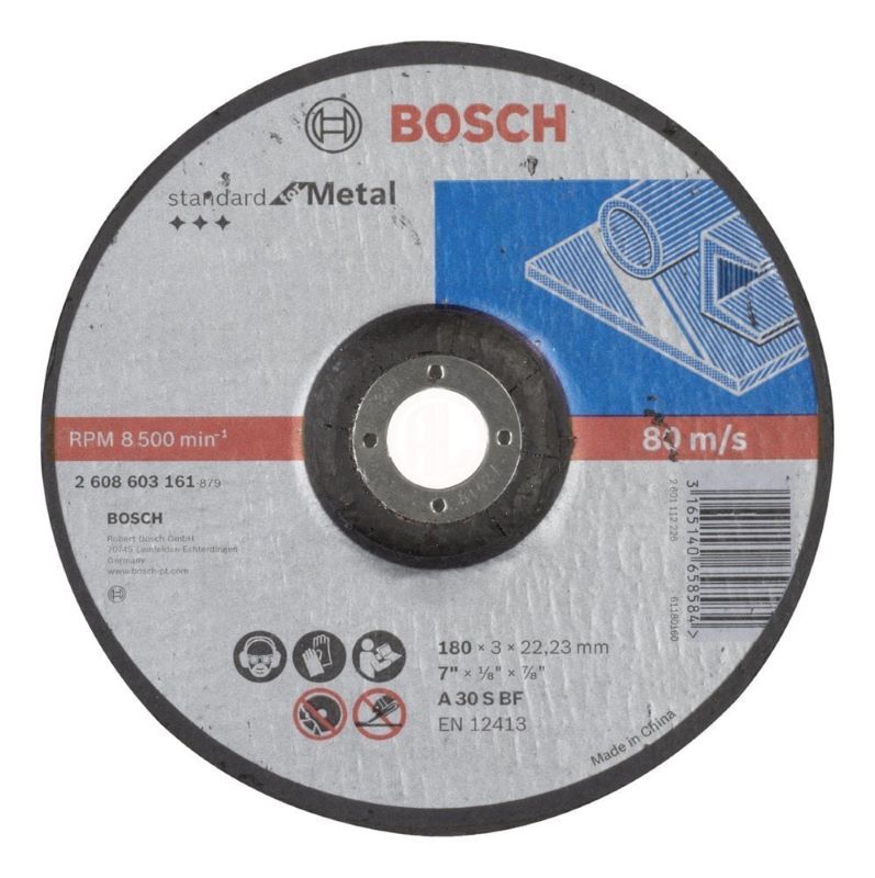 Bosch Kesme Diski Standard For Metal Bombeli 180x22,23x3,0 mm (A 30 S BF) 