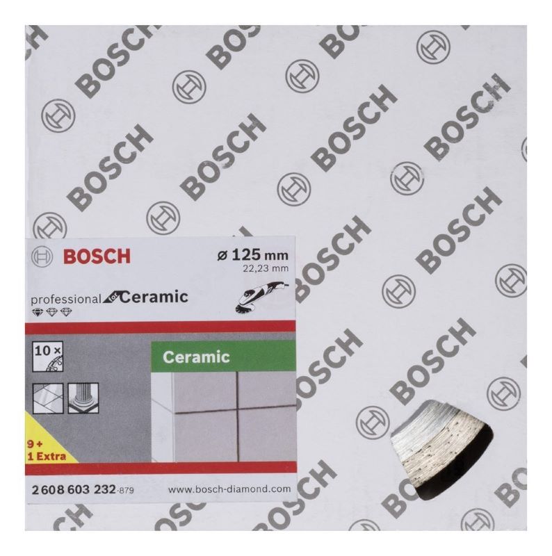 Bosch Elmas Kesme Diski Standard For Ceramic 125x22,23 mm (10 Adet) 