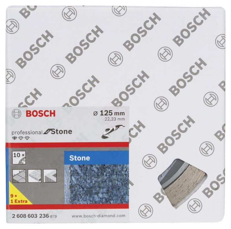 Bosch Elmas Kesme Diski Standard For Stone 125x22,23 mm (10 Adet) 