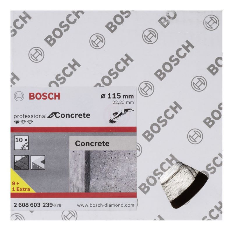 Bosch Elmas Kesme Diski Standard For Concrete 115x22,23 mm (10 Adet) 