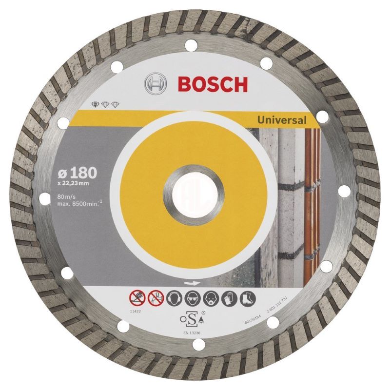 Bosch Elmas Kesme Diski Standard For Universal Turbo 180x22,23 mm (10 Adet) 