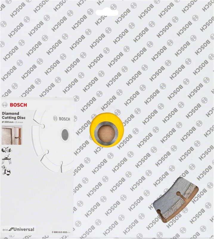 Bosch Elmas Kesme Diski Eco For Universal Segmanlı 300x25,40 mm (1 Adet) 