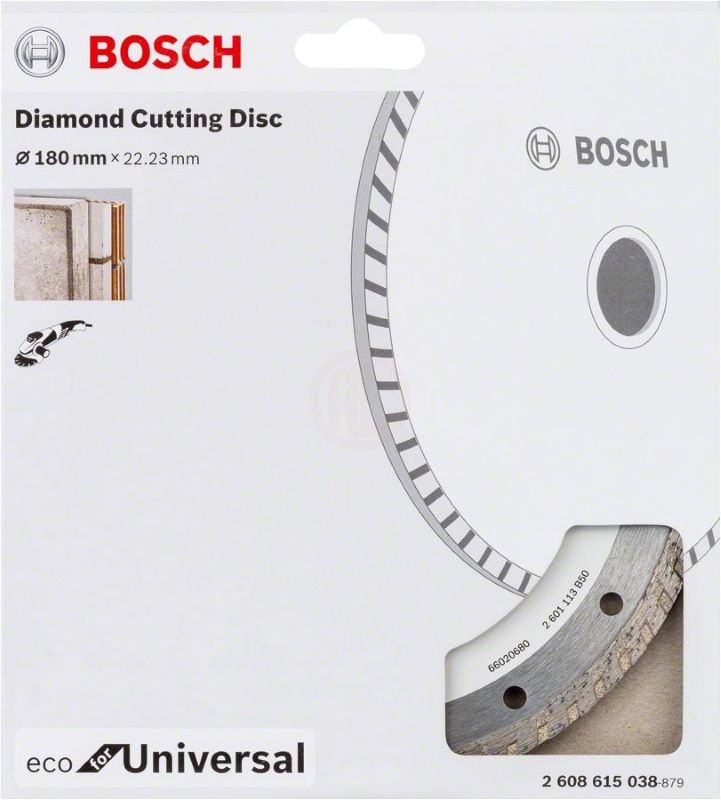 Bosch Elmas Kesme Diski Eco For Universal Turbo 180x22,23 mm (1 Adet) 
