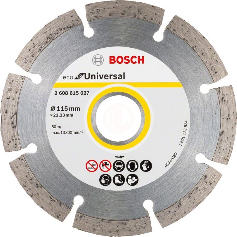 Bosch Elmas Kesme Diski Eco For Universal Segmanlı 115x22,23 mm (10 Adet) 