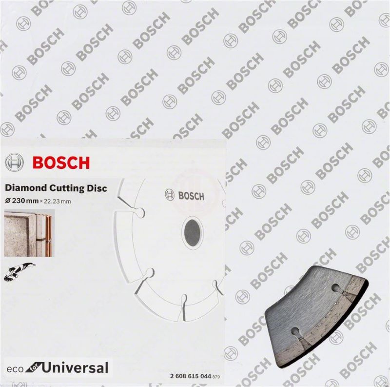 Bosch Elmas Kesme Diski Eco For Universal Segmanlı 230x22,23 mm (10 Adet) 