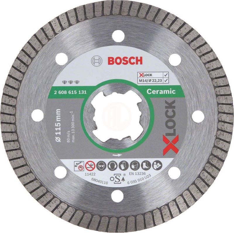 Bosch X-Lock Elmas Kesme Diski Best For Ceramic Extraclean Turbo 115x22,23 mm 