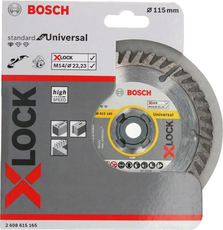 Bosch X-Lock Elmas Kesme Diski Standard For Universal 115x22,23 mm 