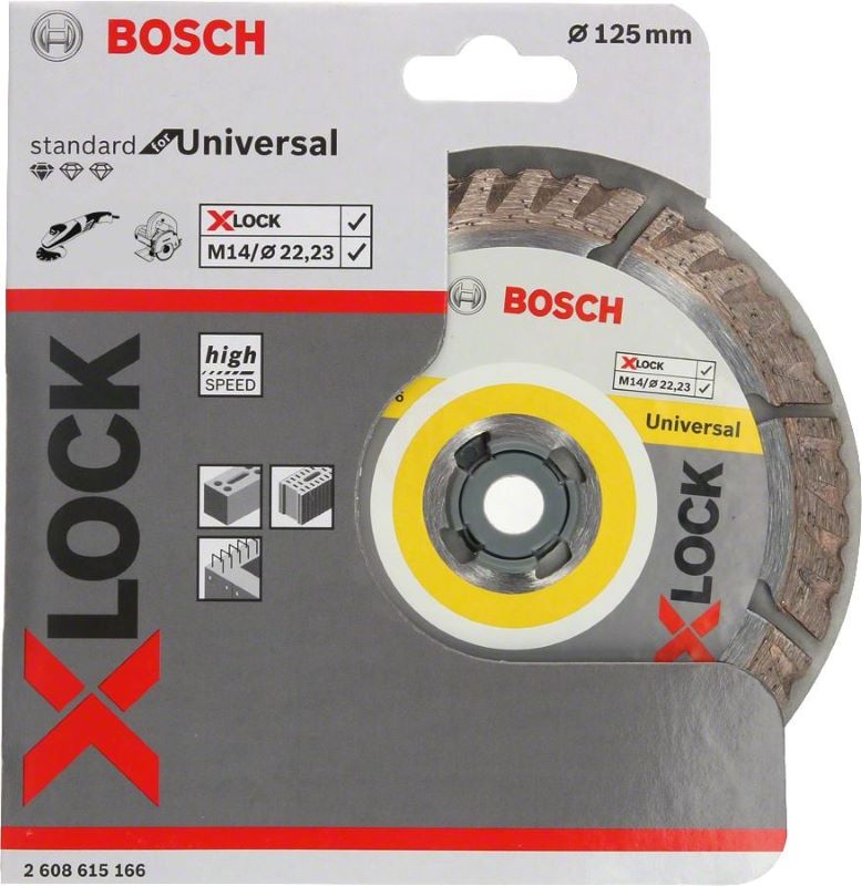 Bosch X-Lock Elmas Kesme Diski Standard For Universal 125x22,23 mm 