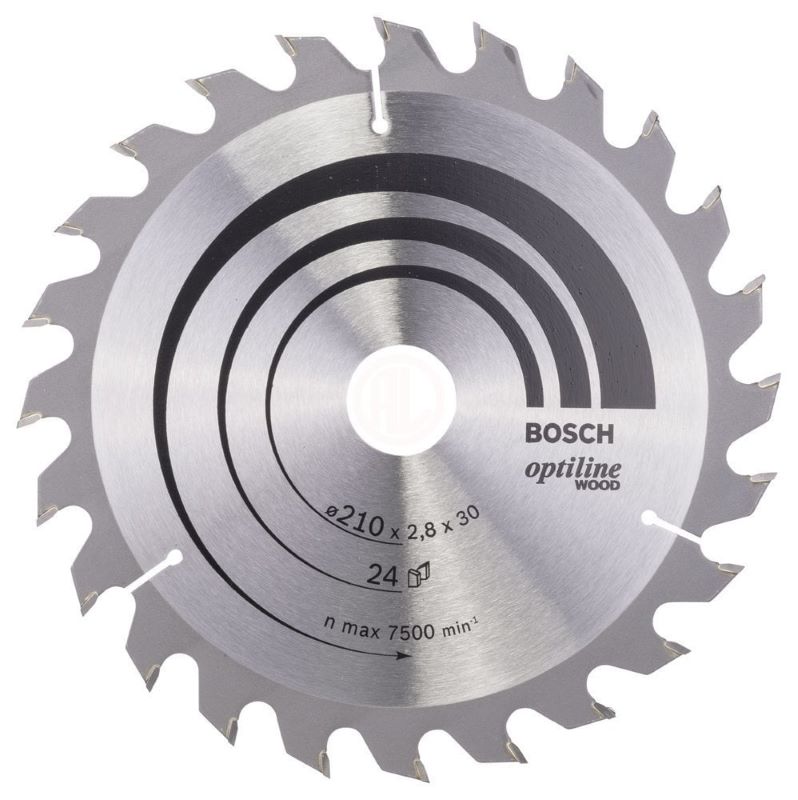 Bosch Daire Testere Bıçağı Optiline Wood 210x30 mm 24 Diş 