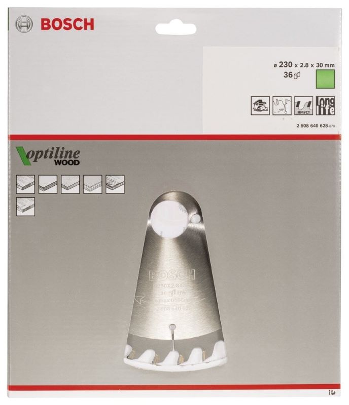 Bosch Daire Testere Bıçağı Optiline Wood 230x30 mm 36 Diş 